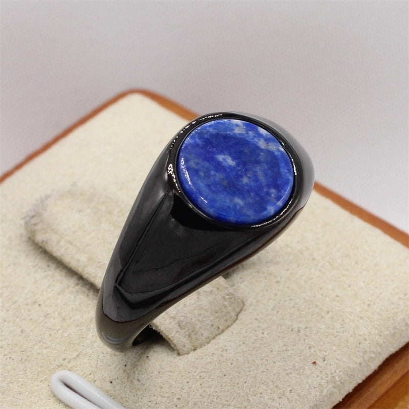 Retro Round Titanium Steel Rings