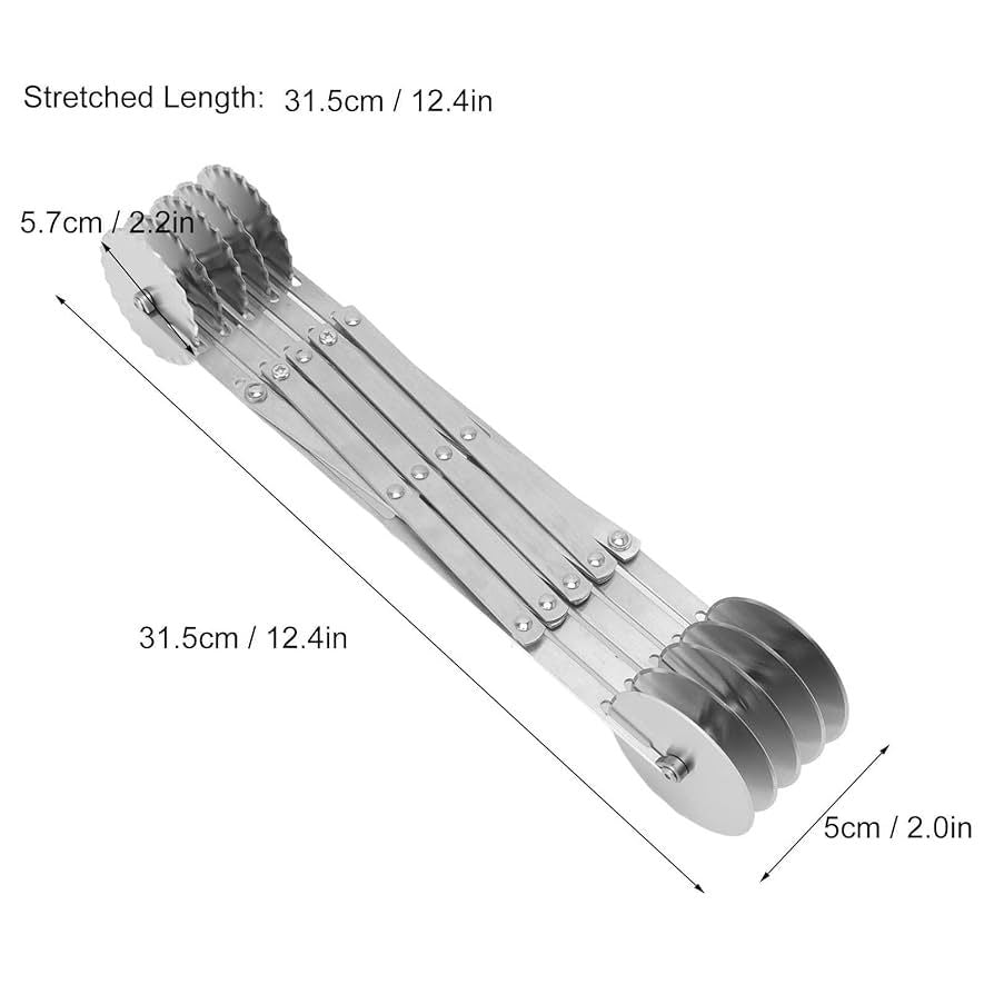 5 Wheel Pastry Cutter (STAINLESS STEEL)