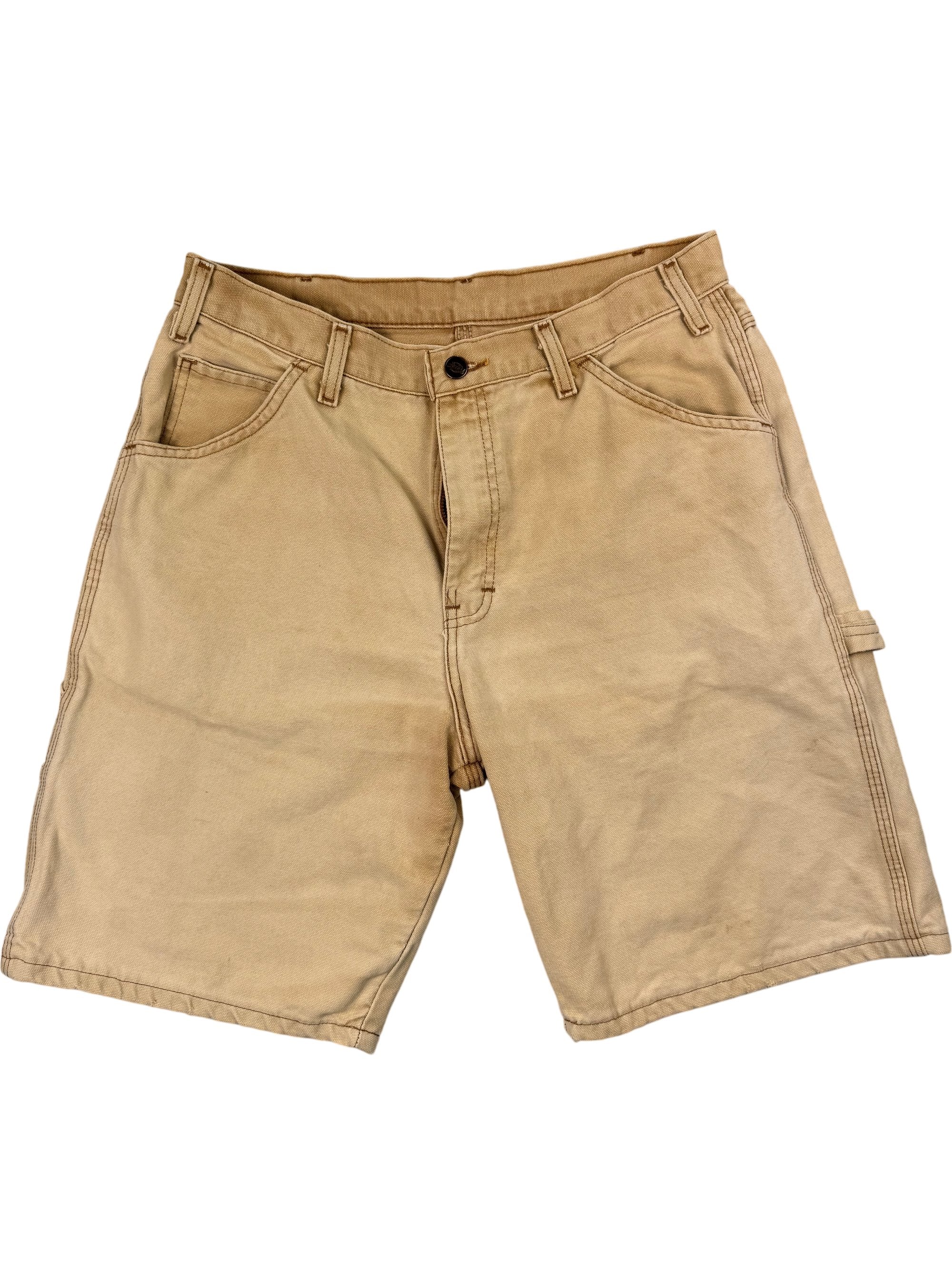 Dickies Beige Workwear Cargo Shorts