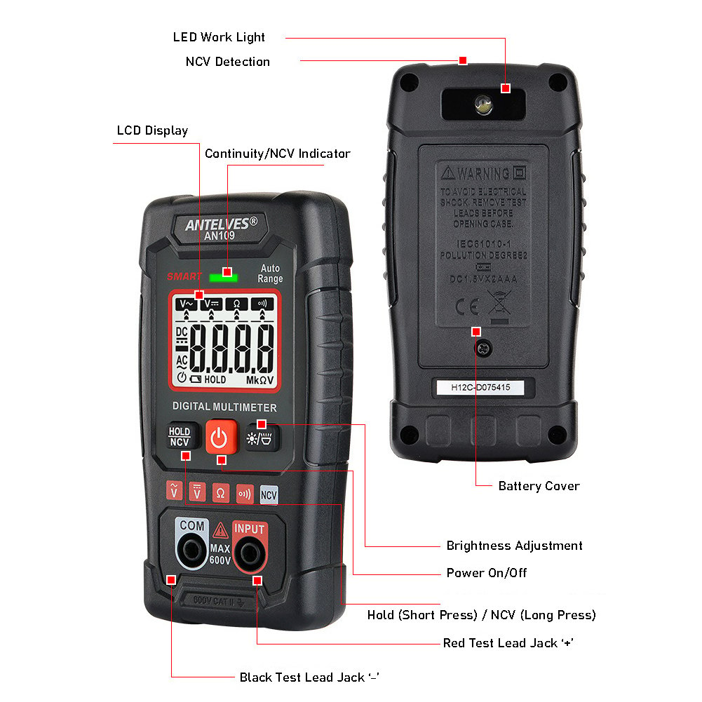 Enhanced EBTN LCD Multimeter