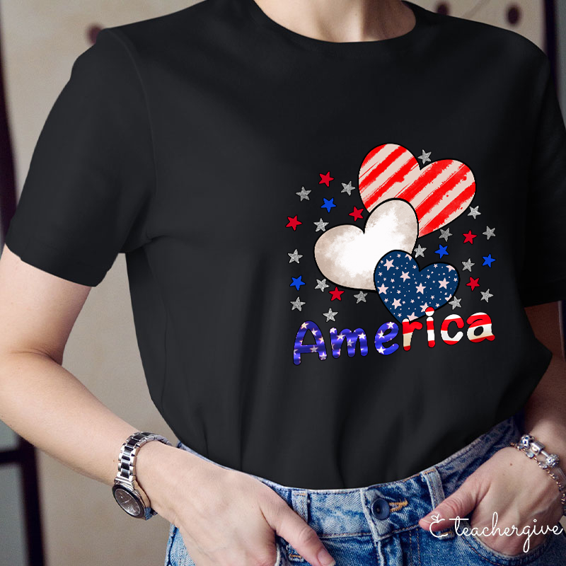 America Heart T-Shirt