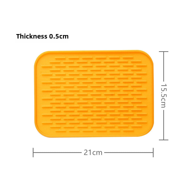 Heat Insulation Mat Household Non-Slip And Durable Silicone Mat Dining Table Drain Mat Coaster Plate Mat Waterproof Rapeseed Mat Bowl Mat