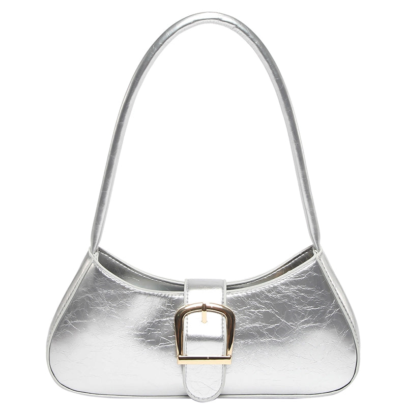 Women's Pu Leather Solid Color Streetwear Square Zipper Shoulder Bag