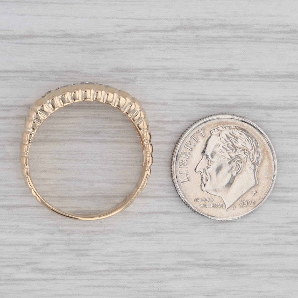 0.50ctw Diamond Ring 14k Yellow Gold Size 9 Men's Wedding Band