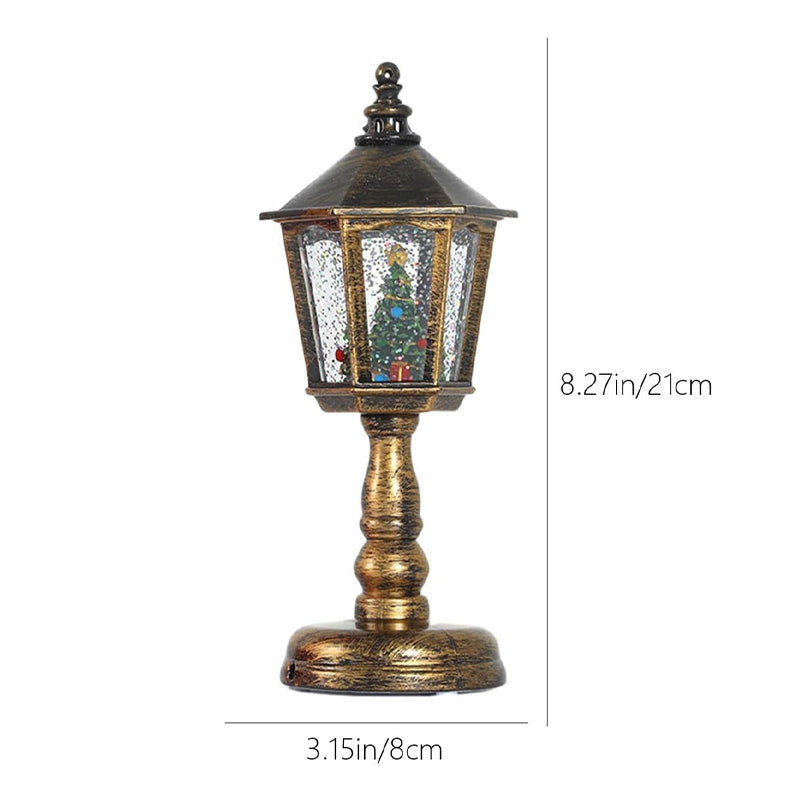 Kerstmis Lichtgevende Sneeuw Nachtlampje met Muziek