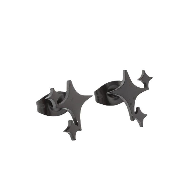 Minimalist Star Stainless Steel Plating Ear Studs 1 Pair