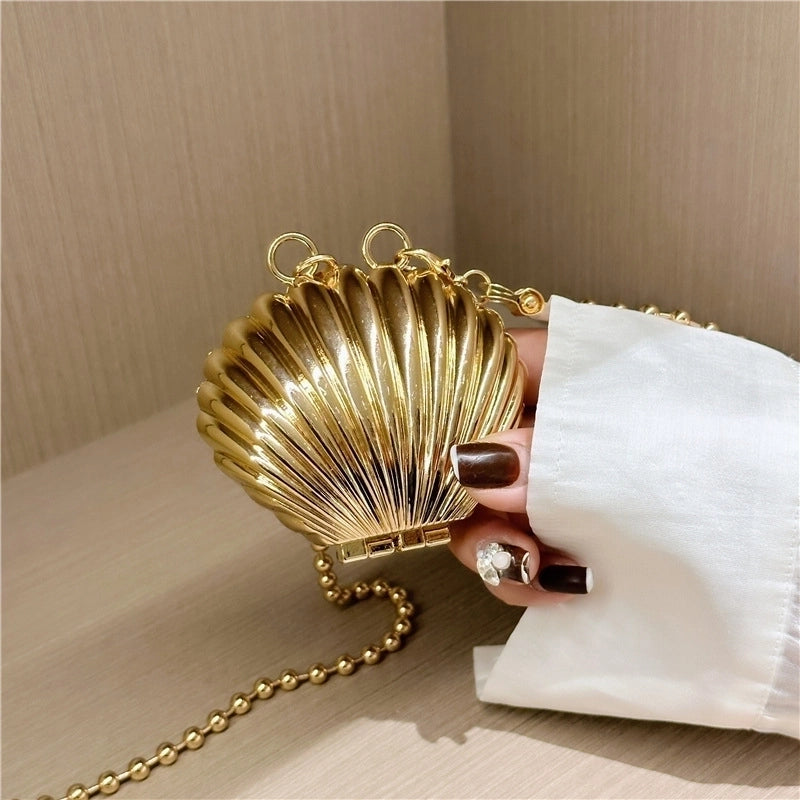 Women's Small Metal Solid Color Streetwear Hook Loop Crossbody Bag