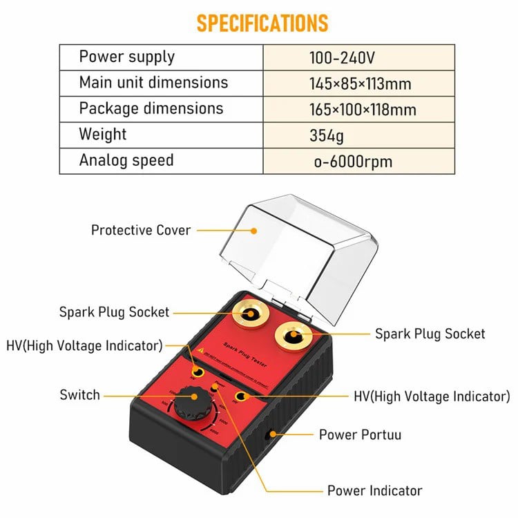 🔥Hot Sale🔥SP02 Dual Hole Car Spark Plug Tester