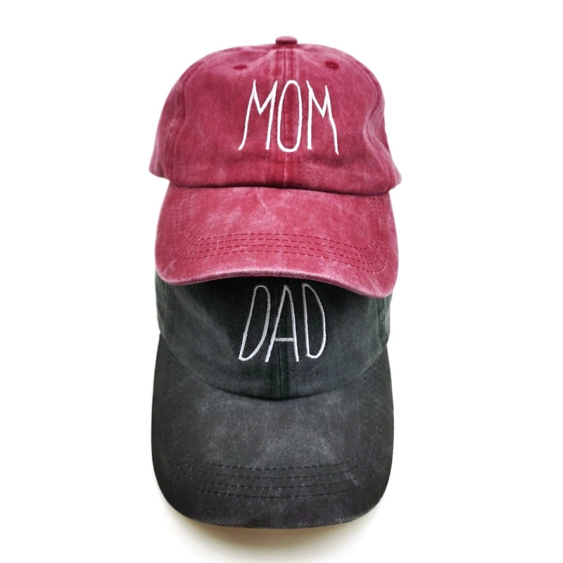 Unisex Mama Letter Solid Color Baseball Cap Bucket Hat