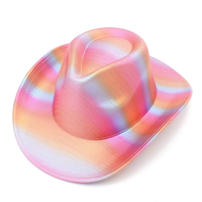 Hot Selling Colorful Striped Western Denim Hat Birthday Party Holiday Party Topper Christmas Knight Hat