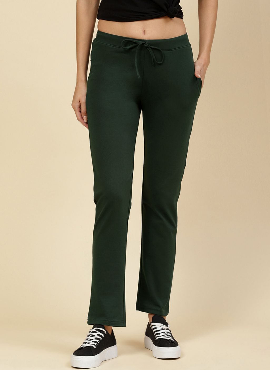 Women Green Regular Fit Lower