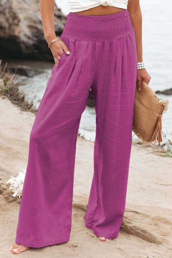 New Arrival - 49%OFF🔥Casual Wide Leg Cotton & Linen Loose Trousers