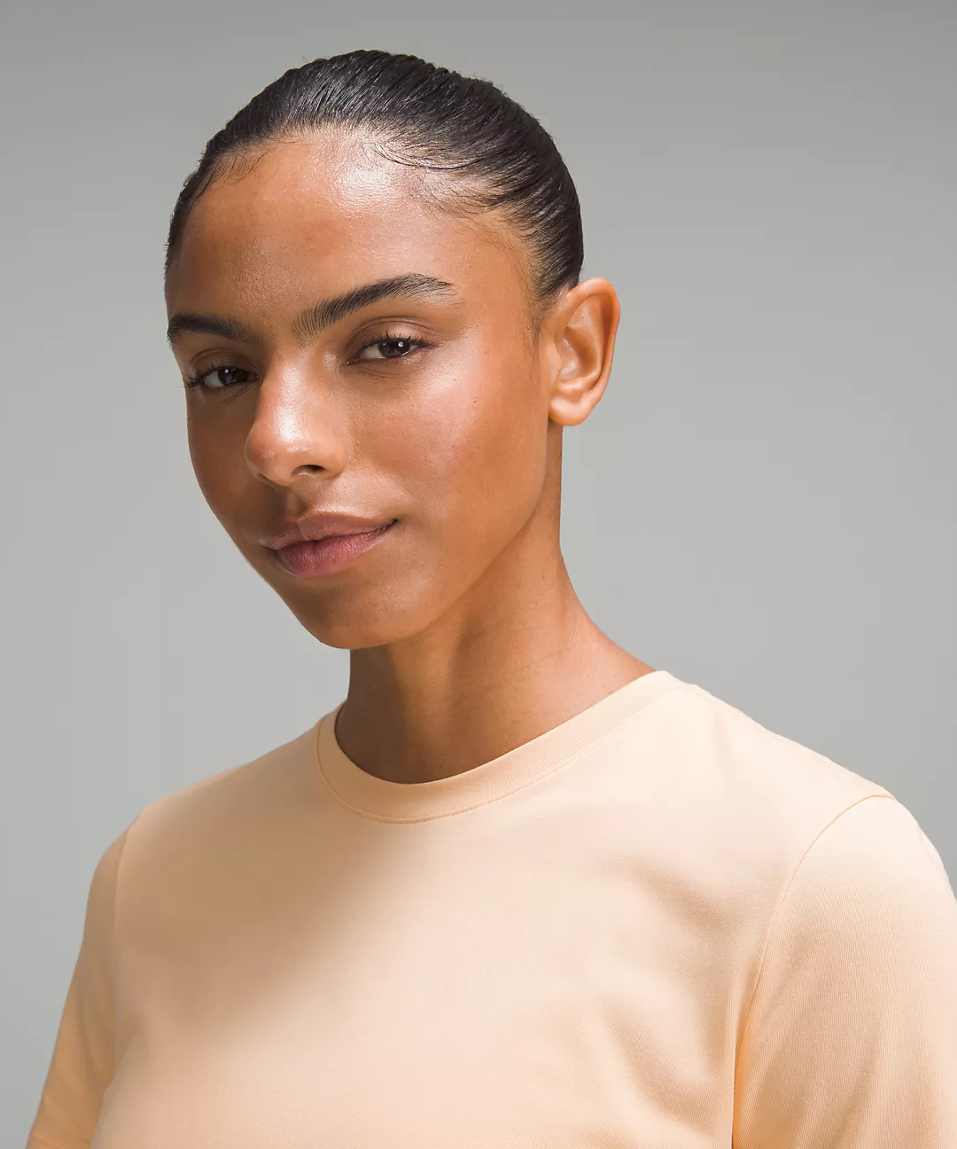 Love Curved-Hem Crewneck T-Shirt