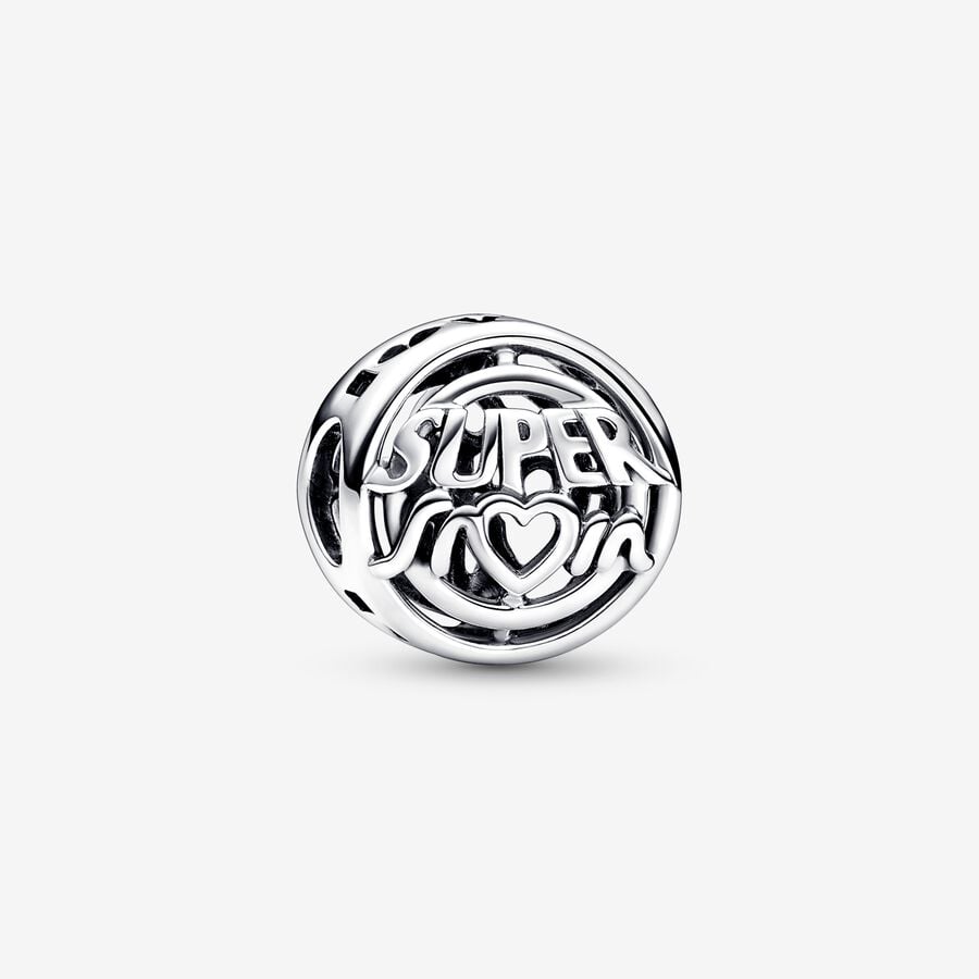 Mom Hero Openwork Pandora Charm