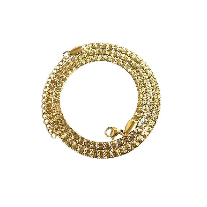 Minimalist Solid Color Titanium Steel Plating Necklace