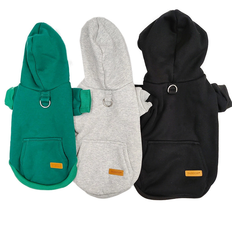 Casual Shorn-pile Solid Color Pet Clothing