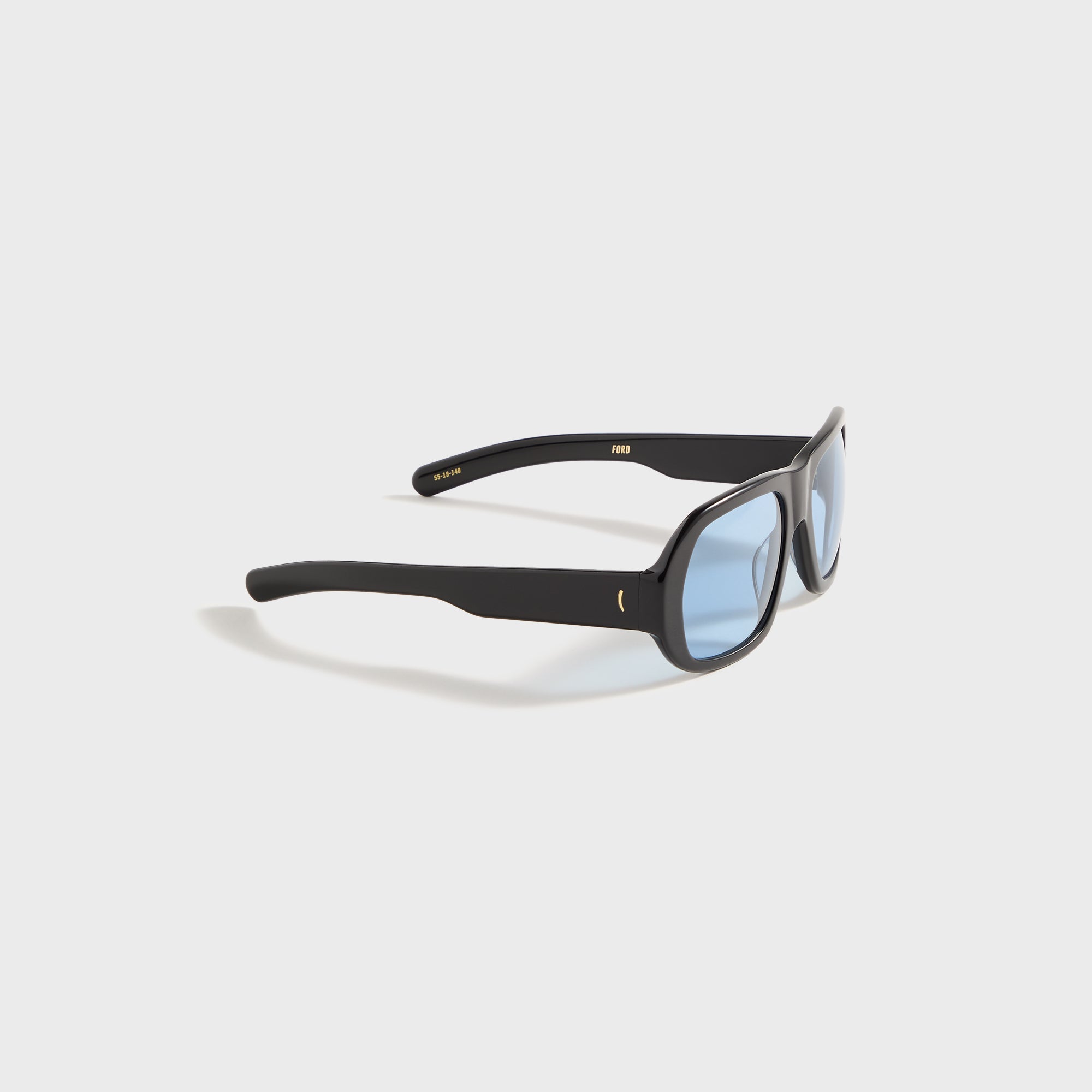 Flatlist Ford - Solid Black / Solid Blue Lens
