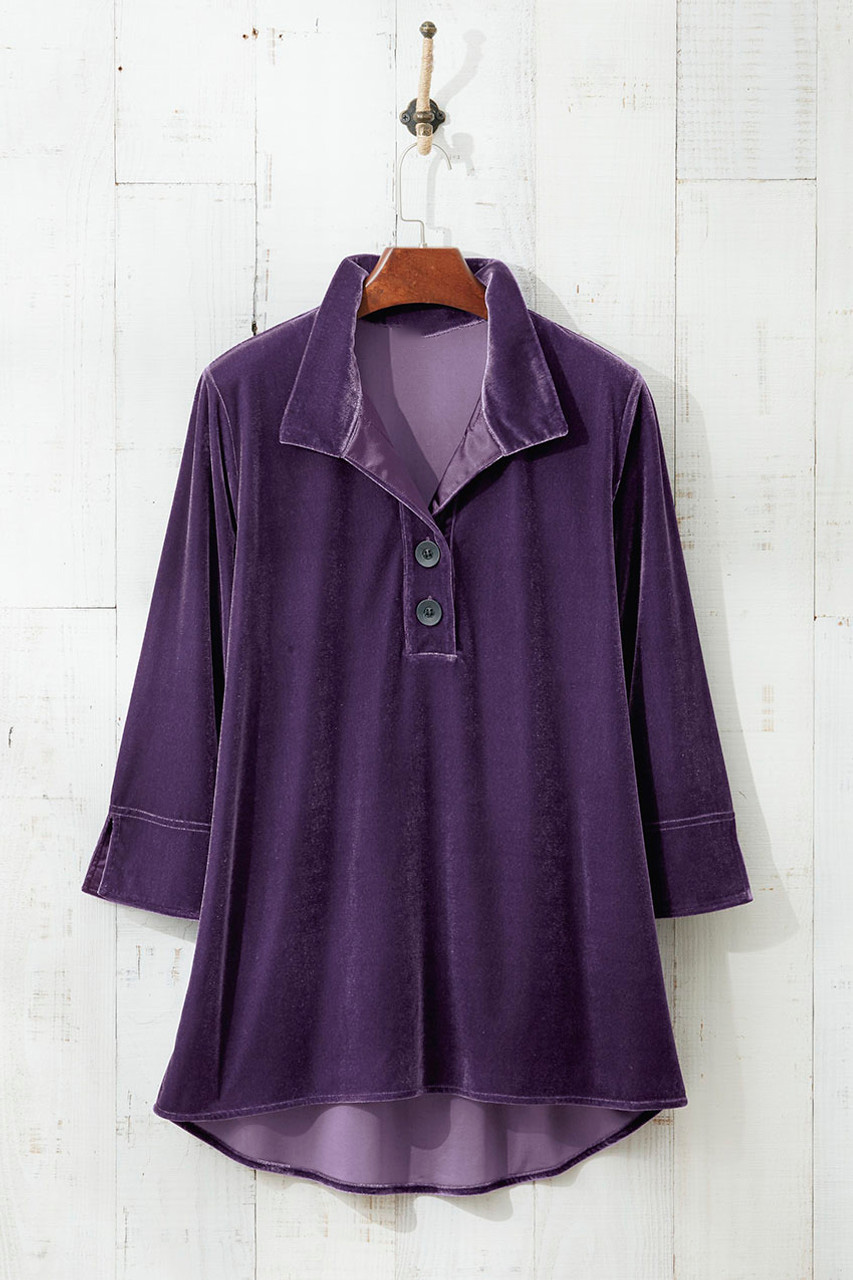 Velvet Popover Tunic