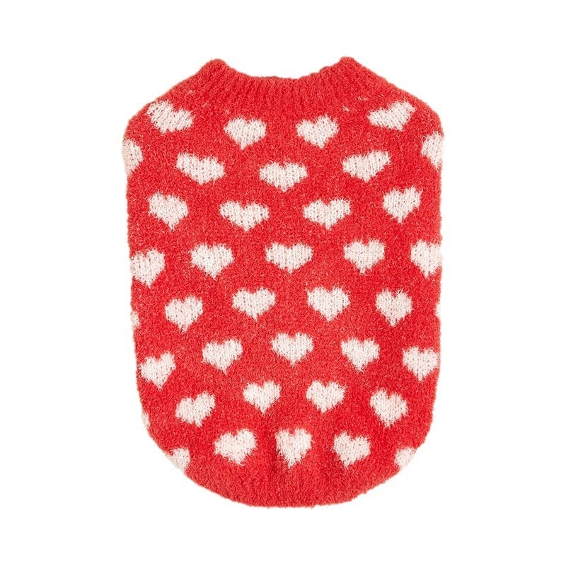 Cute Mohair Valentine'S Day Heart Shape Pet Clothing