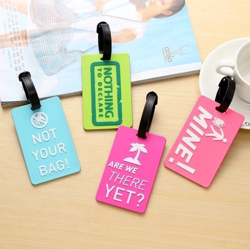 Pvc Letter Luggage Tag Fashion Luggage Boarding Pass