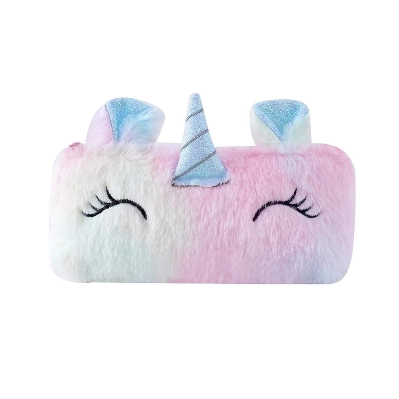 New Plush Cartoon Pencil Case Kid's Bag