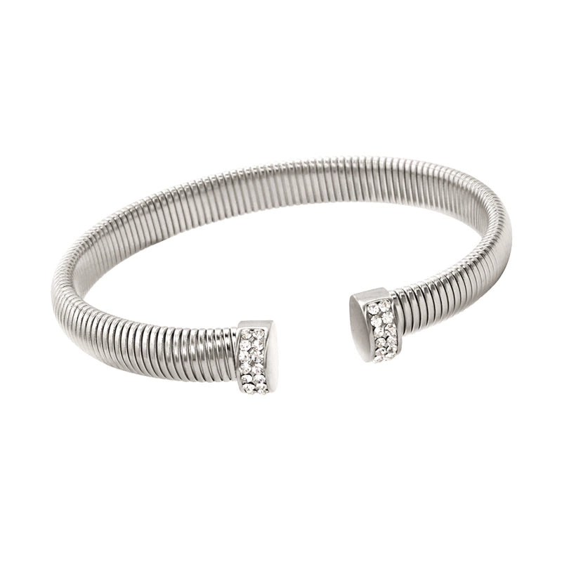Hip-Hop Minimalist Commute Geometric 304 Stainless Steel 316 Stainless Steel  Zircon 18K Gold Plated Inlay Bracelets Earrings Necklace