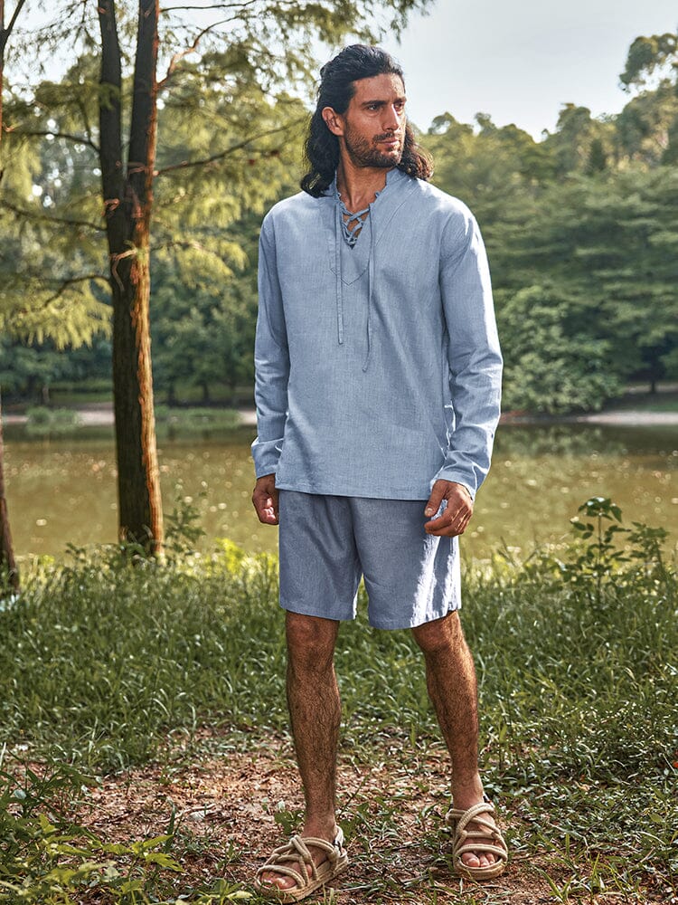 Eco-friendly 100% Linen Shorts