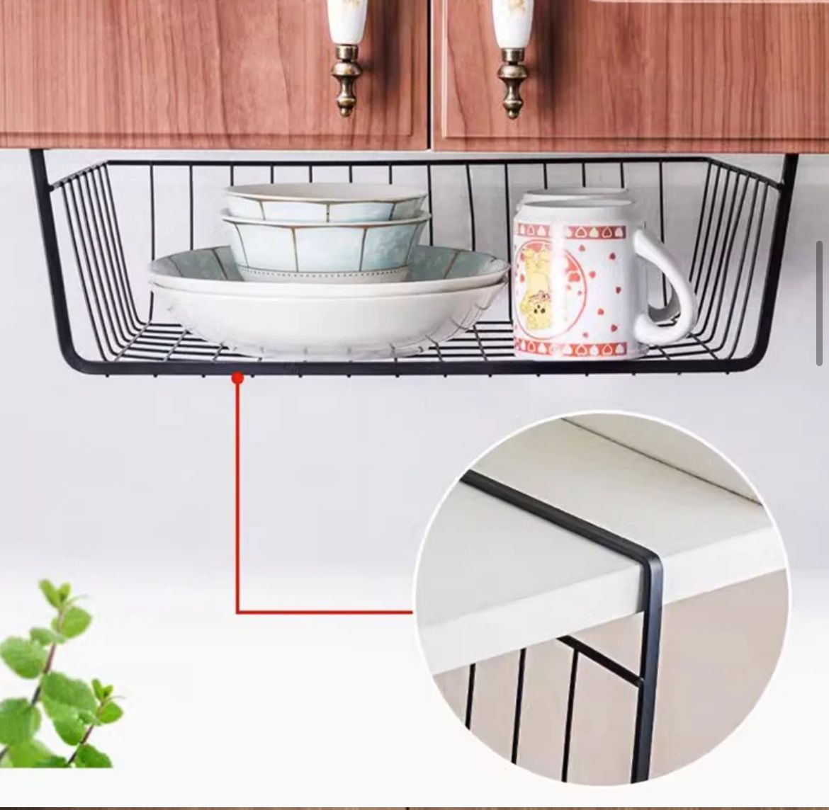Under shelf organizer Metallic