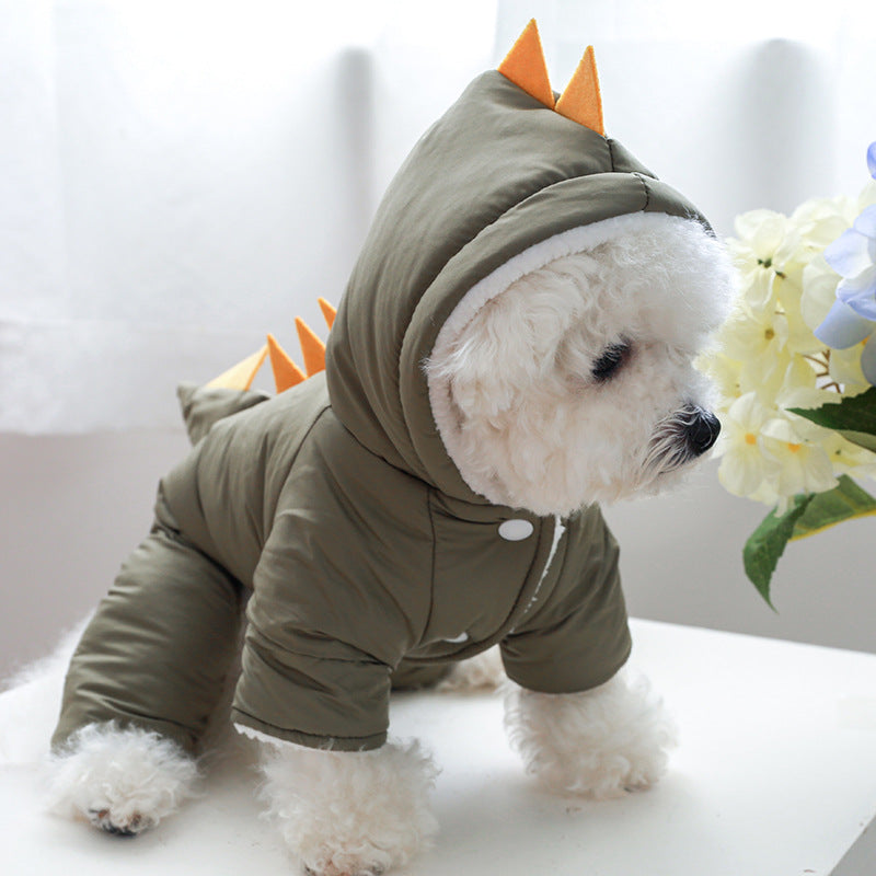 Dinosaur Shaped Dog Cat Jacket