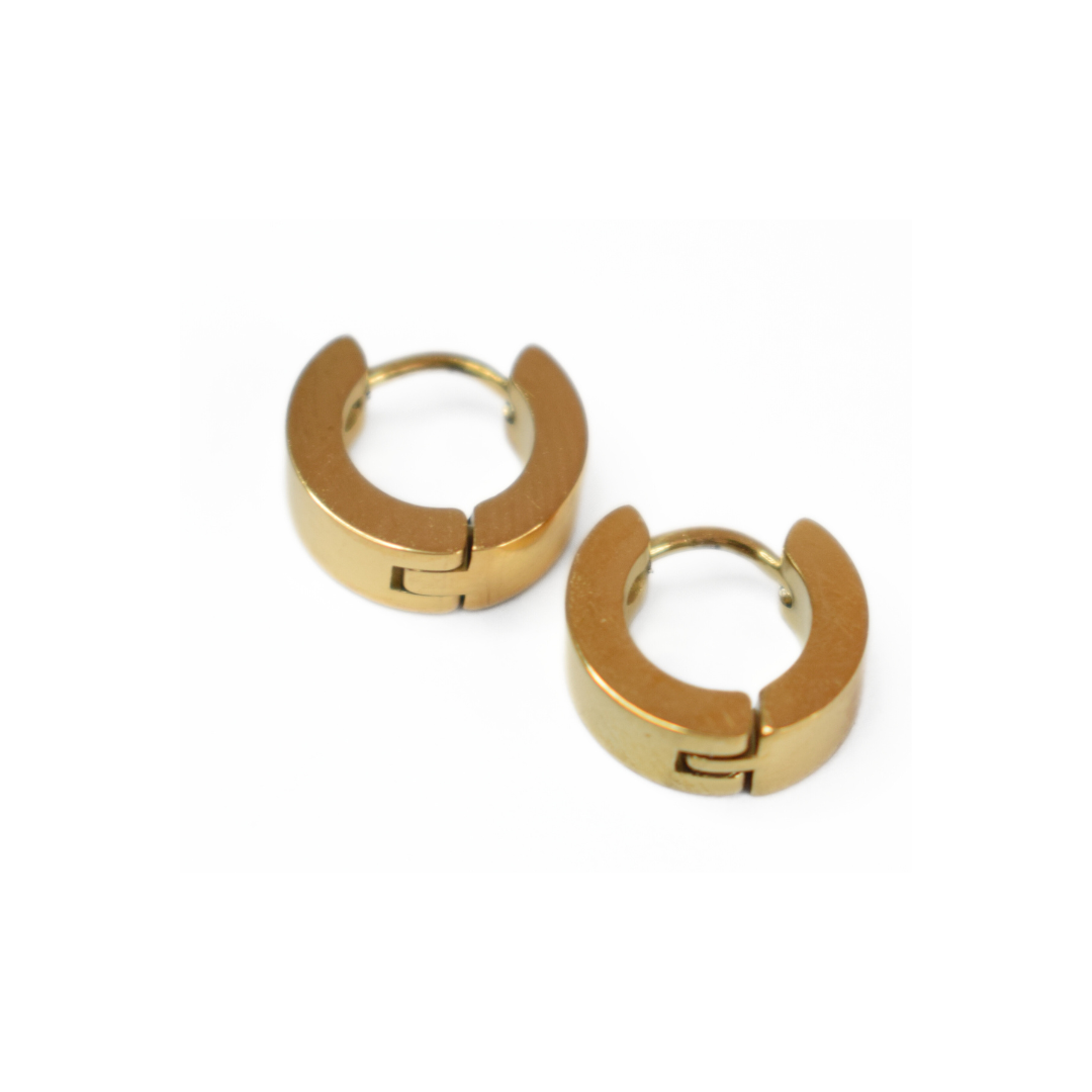 Baby edged hoops - Gold