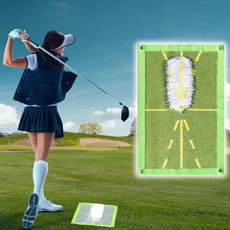 ⛳2023 New Golf Training Mat for Swing Detection Batting