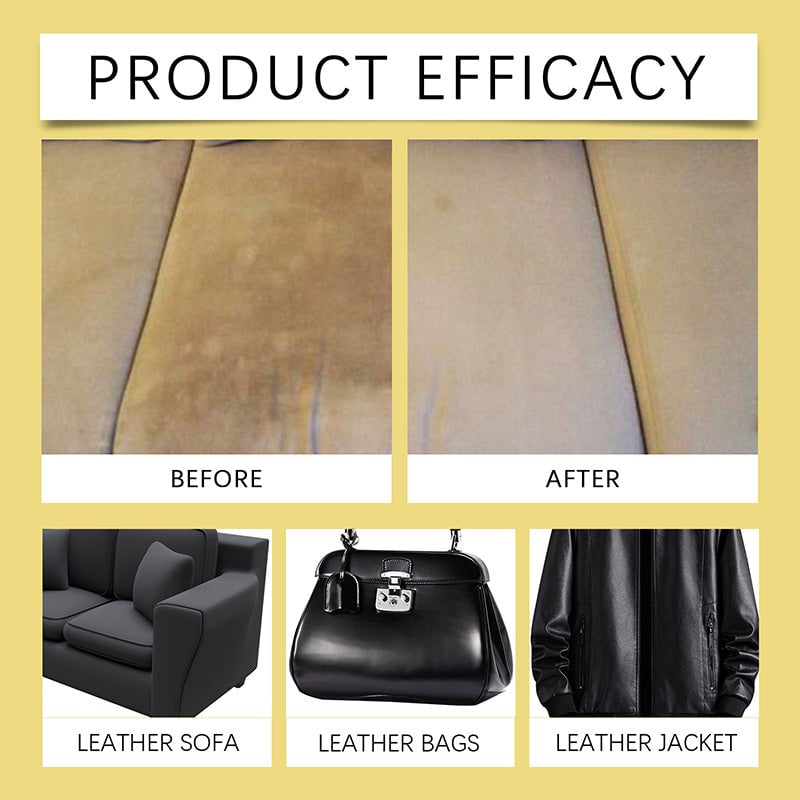 ✨Multifunctional strong deep cleaning, refurbishing leather cleaner