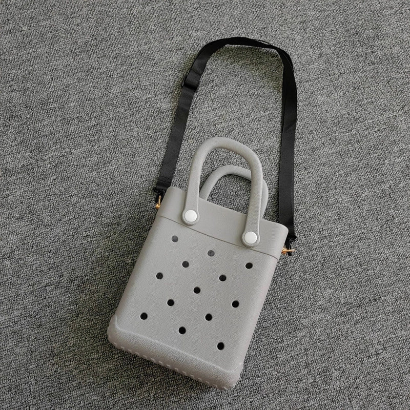Women's Small EVA Solid Color Streetwear Hollow Square Open Handbag Crossbody Bag