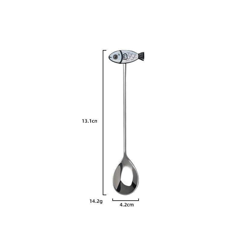Cute Cartoon Stainless Steel Spoon 1 Piece