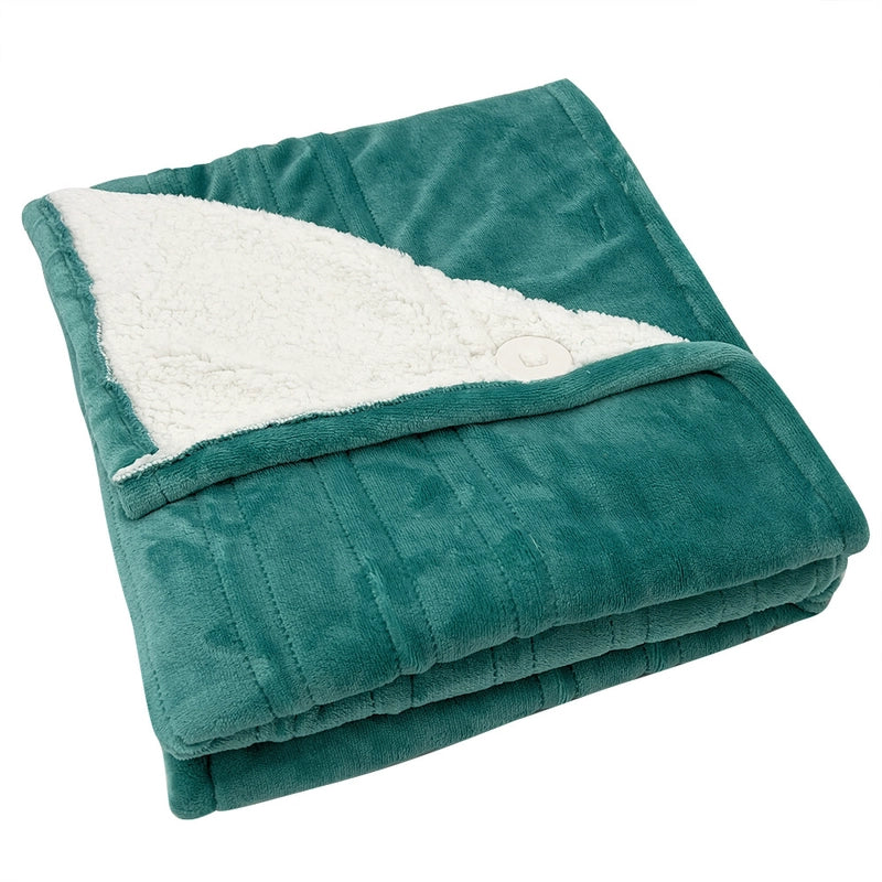 Casual Solid Color Flannel Fabric Electric Blanket Bedding