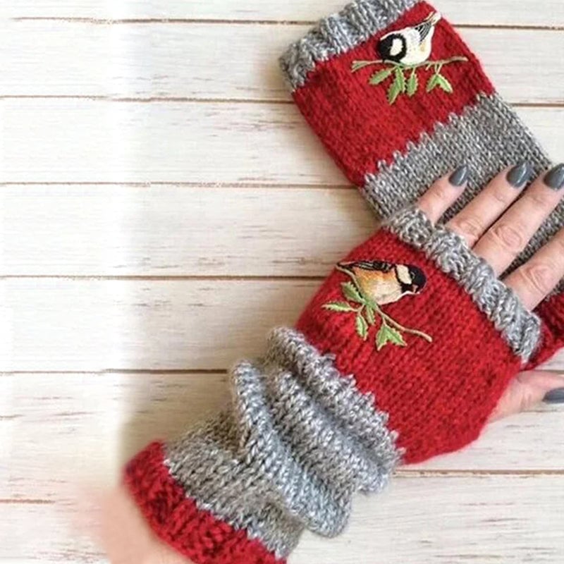 Warm Patchwork Embroidered Gloves💥Buy 2 Free Shipping💥