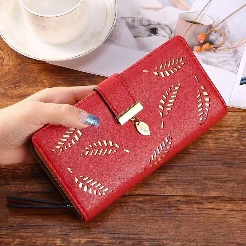 Women's Spring&summer Pu Leather Geometric Vintage Style Square Zipper Buckle Long Wallet