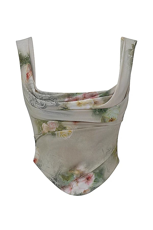 🥰VINTAGE FLORAL PRINT CORSET🔥HOT SALES 45% OFF