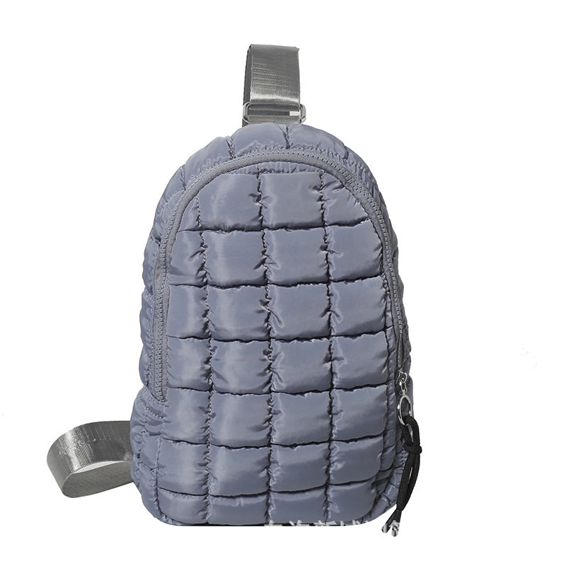 Women's Medium Polyester Solid Color Streetwear Square Zipper Fanny Pack
