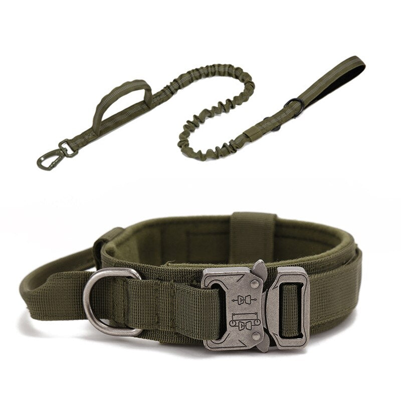 Durable Tactical Dog Collar And Leash Set