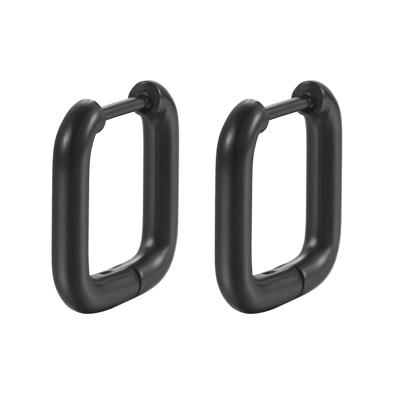 1 Pair Minimalist Square Plating 201 Stainless Steel 18K Gold Plated Earrings