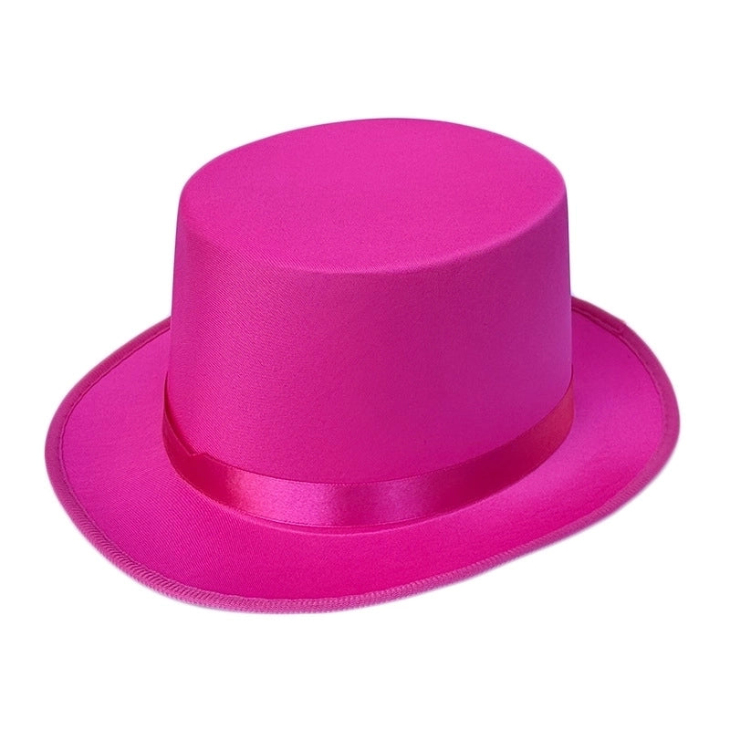 High Hat Retro British Gentleman Jazz Hat Magician Hat Performance Sequin Hat Rain Silk High Barrel Top Hat Non-woven Fabric