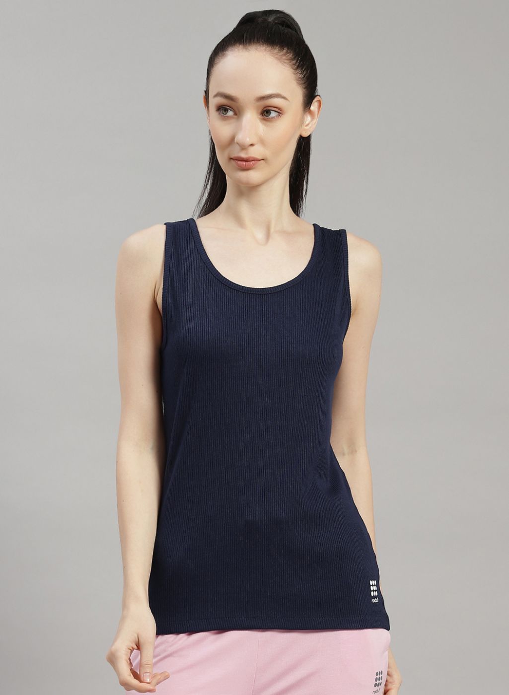 Women NAvy Blue Solid Top