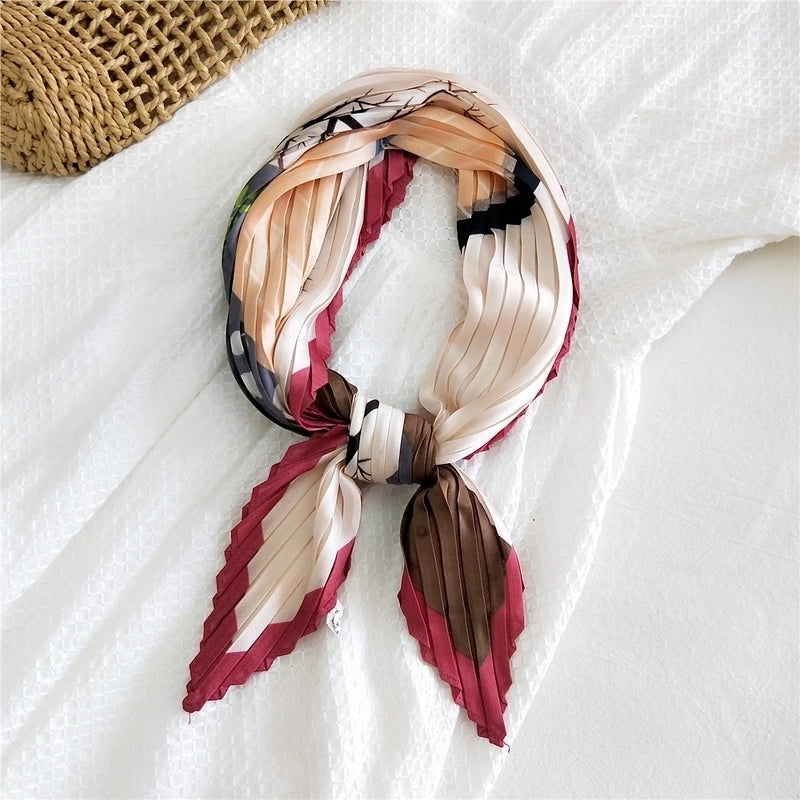 Thin Silk Small Square Scarf