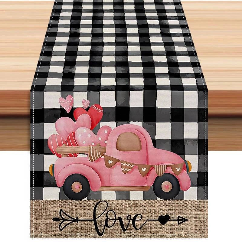 Valentine'S Day Casual Elegant Minimalist Letter Heart Shape Polyester Tablecloths
