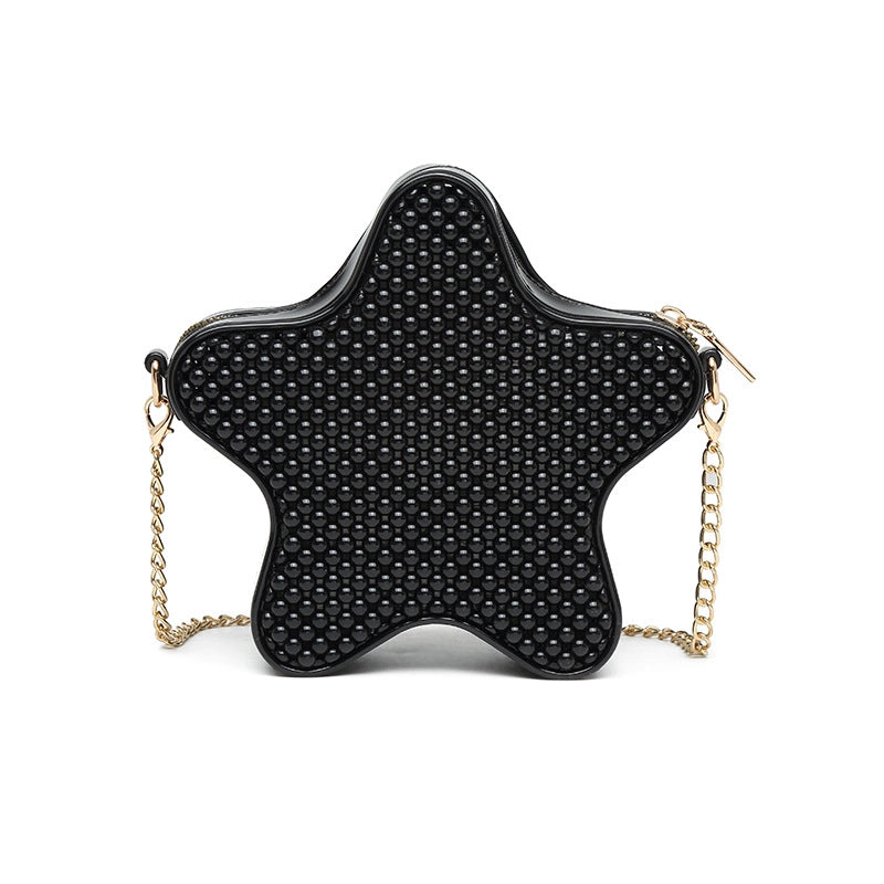 Women's Medium PVC Star Cute Zipper Jelly Bag