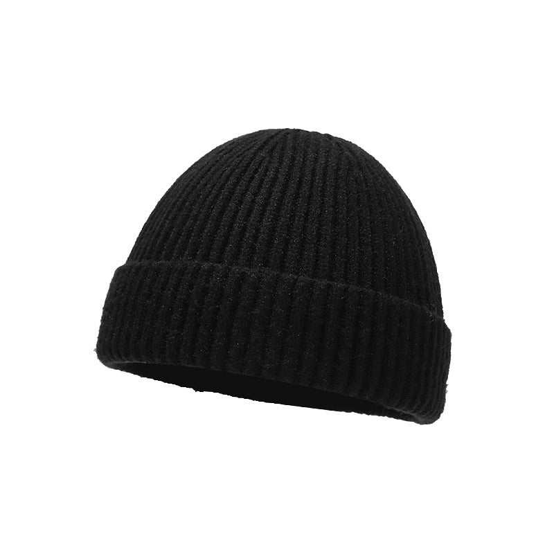 Unisex Basic Minimalist Solid Color Eaveless Wool Cap