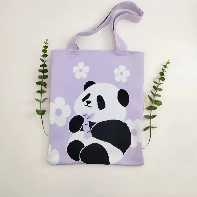 Women's Medium Polyester Animal Cute Square Open Shoulder Bag