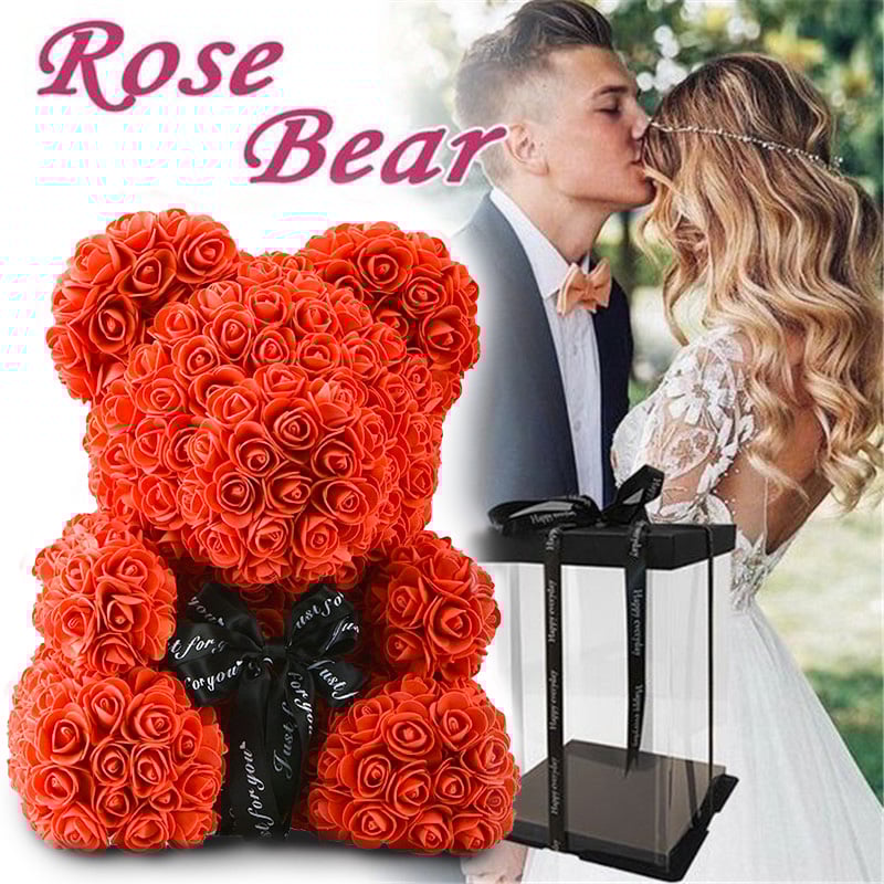 Handmade Rose Teddy Bear-Eternal Love