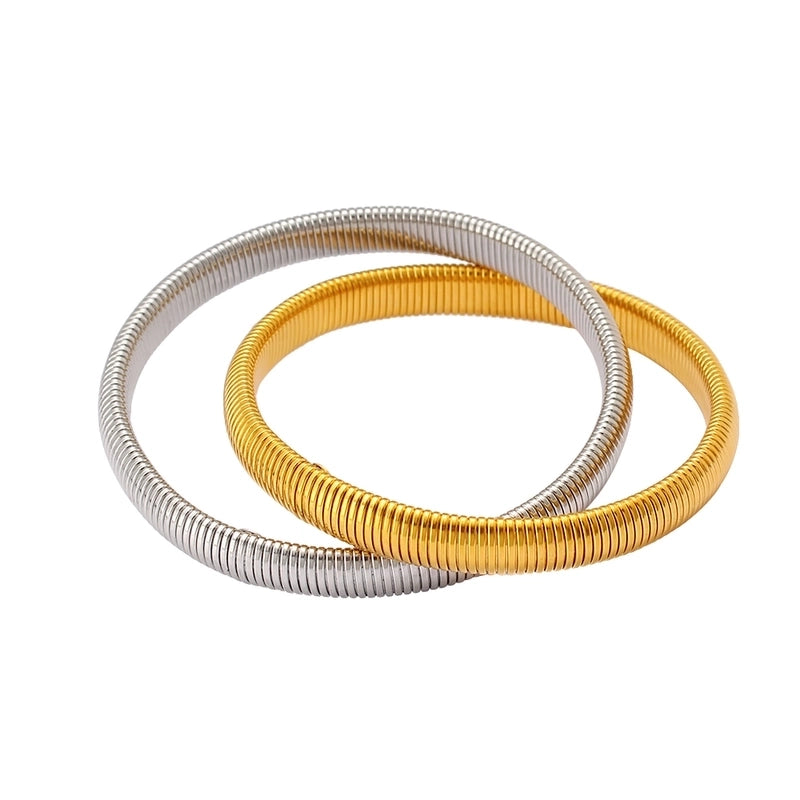 Hip-Hop Minimalist Commute Geometric 304 Stainless Steel 316 Stainless Steel  Zircon 18K Gold Plated Inlay Bracelets Earrings Necklace